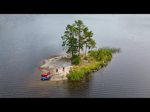 Видео: Карелия. Ладожское озеро. Большое путешествие по Ладожским шхерам на пакрафтах. ЧАСТЬ 5