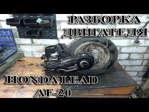 Видео: Разборка двигателя HONDA LEAD 50