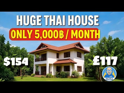Видео: Огромный тайский дом в аренду — всего 5000 бат! #образжизнивтаиланде