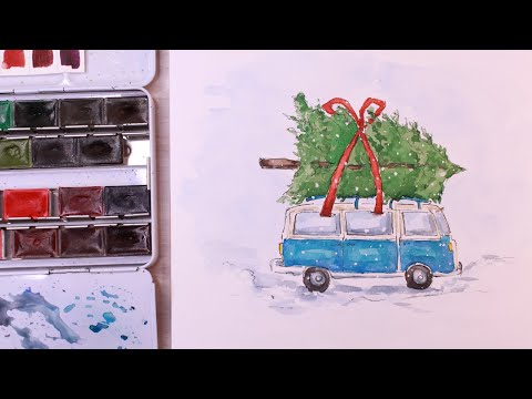Видео: Урок 9. Новогодняя открытка #3. Доставка праздника