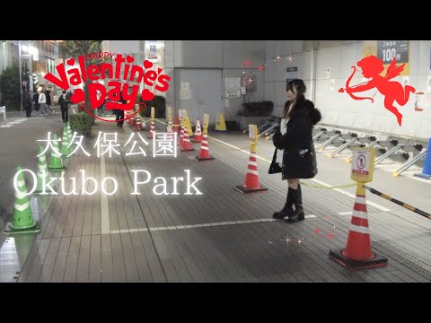 Видео: Что происходит в парке Окубо и в районе отелей в ночь на День святого Валентина?