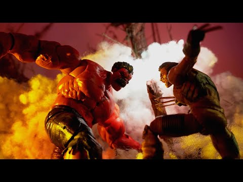 Видео: РОСОМАХА ПРОТИВ КРАСНОГО ХАЛКА