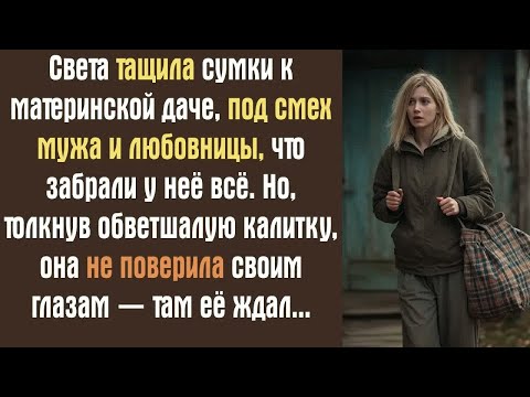 Видео: Света тащила сумки к материнской даче, под смех мужа и любовницы, что забрали у неё всё. Но, толкнув