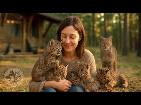 Видео: Они спасли дикую рысь — и она доверила им пять крошечных жизней