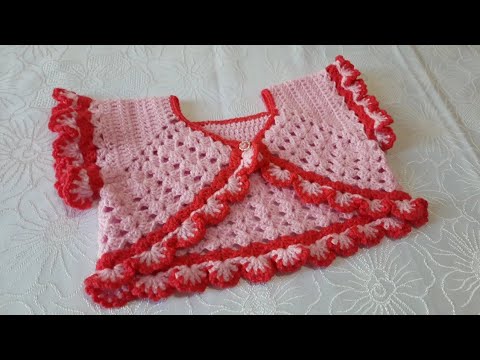 Видео: 1-2 yoshli qizaloqlar uchun Bolero to'qish. Крючокда Болеро тýқиш. Вязание болеро для девочек