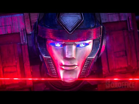 Видео: Орион Пакс убегает от полиции Кибертрона | Трансформеры: Начало | отрывок