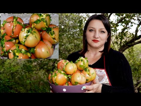 Видео: Լցոնած Լոլիկի ԹԹՈՒ - Квашенные Зелёные Помидоры с Начинкой на Зиму - Շամշադինի Համը - Шамшадин
