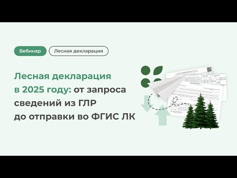 Видео: Лесная декларация в 2025 году: от запроса сведений из ГЛР до отправки во ФГИС ЛК