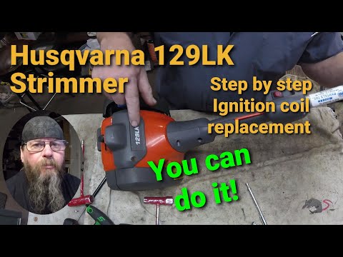 Видео: Замена катушки зажигания триммера Husqvarna 129LK