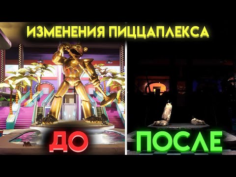 Видео: КАК ИЗМЕНИЛСЯ ПИЦЦАПЛЕКС ВО ФНАФ 9 и ДОПОЛНЕНИИ РУИНЫ ( Fnaf Security Breach Ruin )