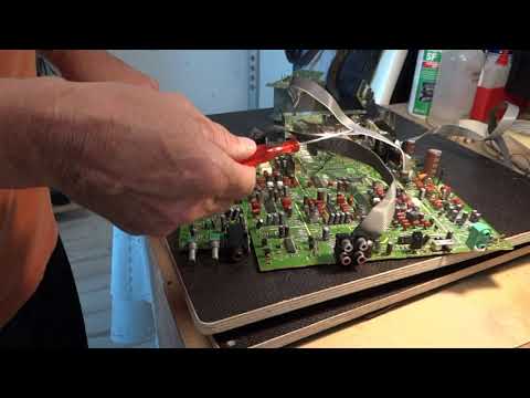 Видео: Kenwood KX 7050 Тех.обслуживание.  Электроника.  Часть 2