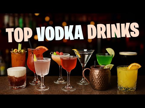 Видео: ТОП-10 коктейлей с водкой + 1 бонус 🍸 | Лучшие напитки с водкой, которые стоит попробовать дома!