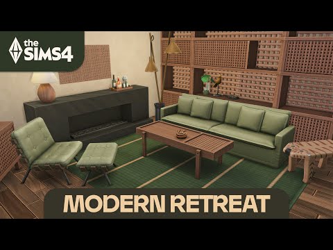 Видео: НОВАЯ СОВРЕМЕННАЯ МЕБЕЛЬ // Обзор набора «Современное убежище» для The Sims 4 (TudTuds)