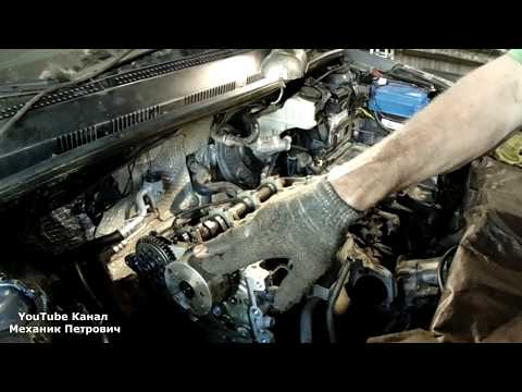 Видео: Hyundai Solaris загнуло клапан перескочила цепь замена ДВС Авторемонт