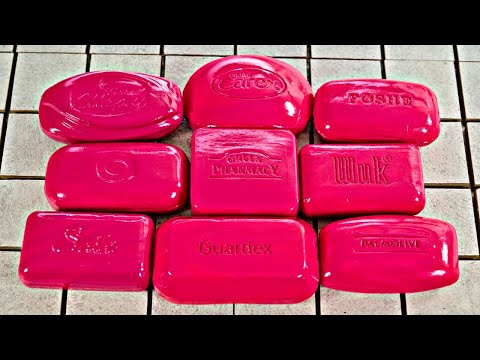 Видео: ASMR Soap/ cutting dry painted soap/ резка сухого крашенного мыла / 4K