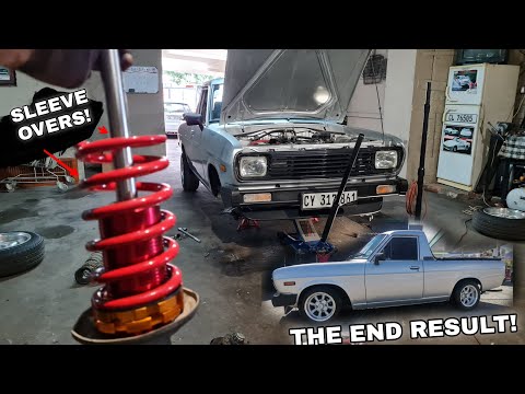 Видео: Занижаем пикап Nissan Champ Bakkie! 😱 (с накладками на рукава и занижающими блоками)