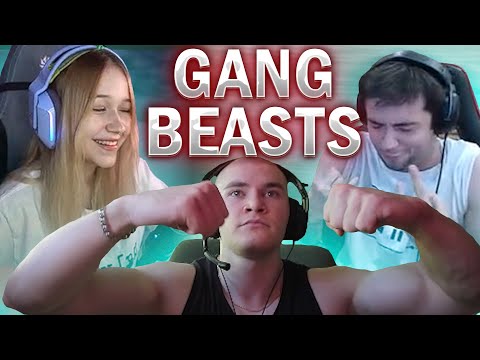 Видео: КИШКИ С ДРУЗЬЯМИ ИГРАЮТ В GANG BEASTS