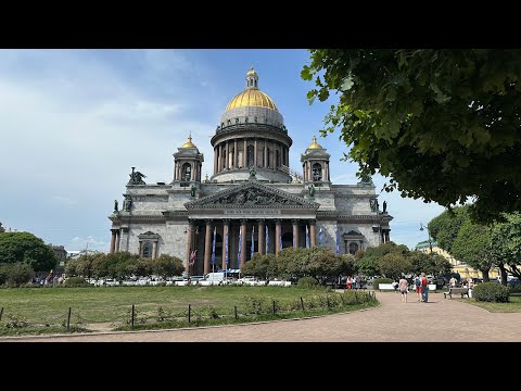 Видео: 4K Санкт-Петербург в июне 2024| Исаакиевский собор, площадь, Астория, атмосфера и люди