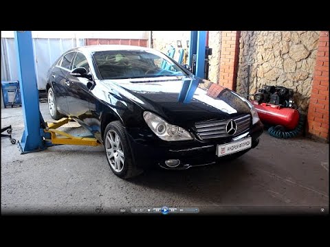 Видео: Замена сайлентблоков передних рычагов на Mercedes Benz CLS 350 Мерседес Бенц  2007 года  1часть