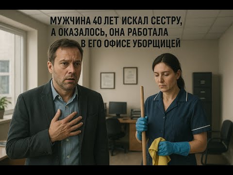 Видео: Мужчина 40 лет искал сестру, а оказалось, она работала в его офисе уборщицей