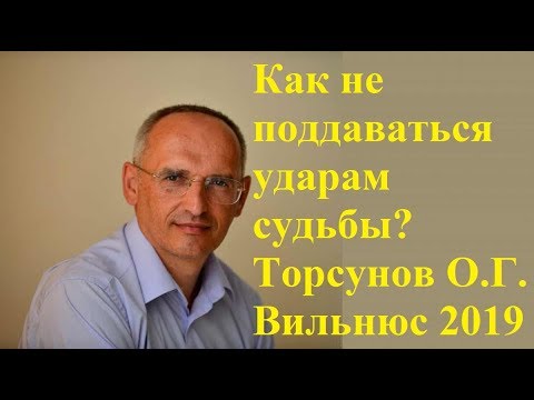 Видео: Как не поддаваться ударам судьбы? Торсунов О.Г. Вильнюс 2019