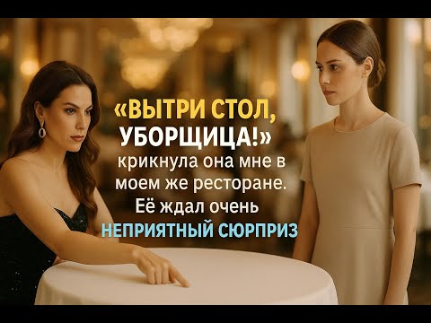 Видео: Высокомерная гостья приказала ей вытереть стол, не подозревая, что совершает роковую ошибку
