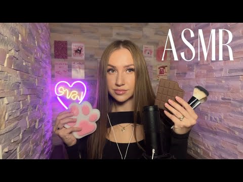 Видео: асмр мурашечные триггеры✨таппинг, звуки рта, кисточки | asmr triggers goosebumps