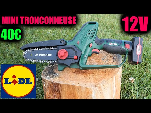 Видео: LIDL мини бензопила 12V PARKSIDE PGHSA 12 A1 X12VTEAM