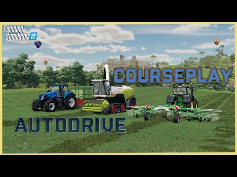 Видео: Farming Simulator 22  courseplay и autodrive - Завоевать поле 31 - Грузим силос