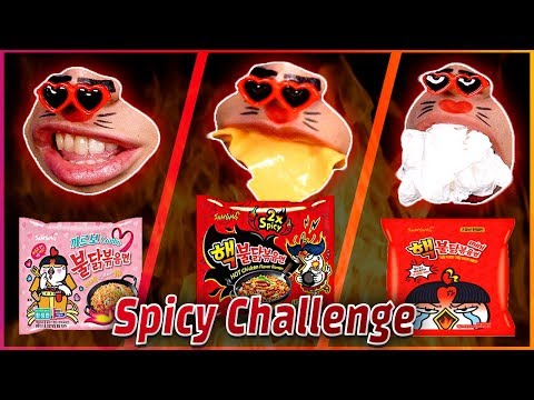 Видео: Корея острая "BULDAK" курица с лапшой вызов. "12000SHU" 🔥