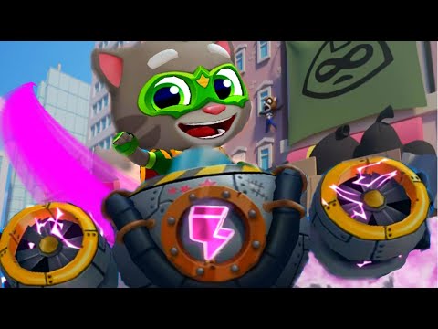 Видео: ГОВОРЯЩИЙ ТОМ ПОГОНЯ ГЕРОЕВ #7 Talking Tom Hero Dash лучше Бег за золотом #Мультик
