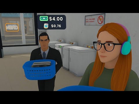 Видео: ОТКРЫЛИ ПРАЧКУ [Laundry Store Simulator] #1