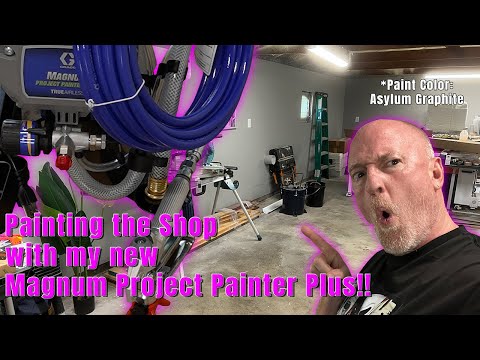 Видео: Покраска мастерской и обзор Graco Magnum Project Painter Plus