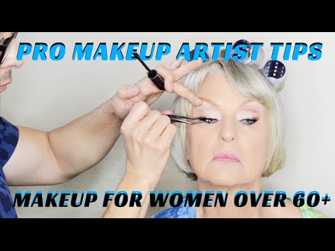 Видео: Как наносить макияж женщинам старше 60 лет. Урок макияжа - mathias4makeup
