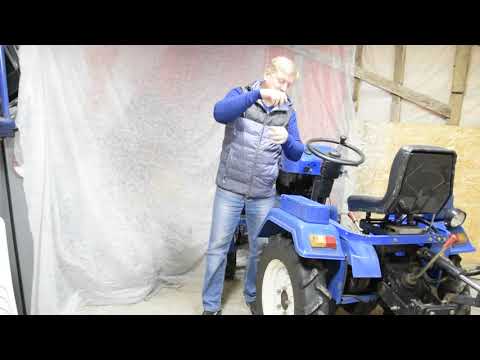 Видео: Слив охлаждающей жидкости и работа дифференциала на китайском минитракторе Руссич