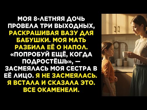 Видео: «Моя дочь потратила три выходных на вазу для бабушки — а мама её разбила  То, что я сказала потом, з