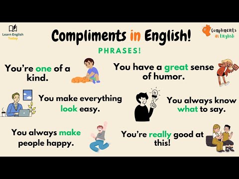Видео: 🎯 Как говорить комплименты на английском? | Фразы на каждый день для разговорной практики