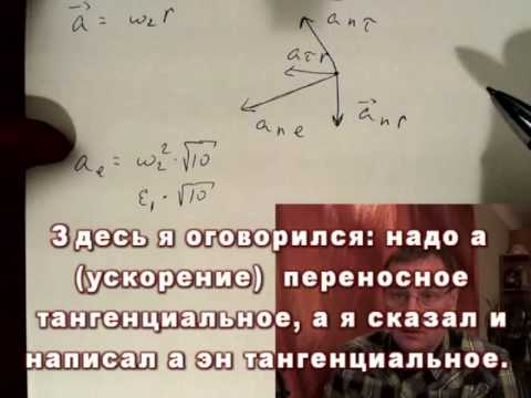 Видео: Относительное, переносное, абсолютное ускорение. Ускорение Кориолиса
