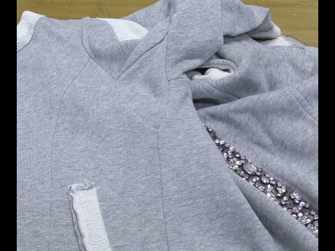 Видео: Заплатки подмышками рукава. Ремонт спортивной кофточки.