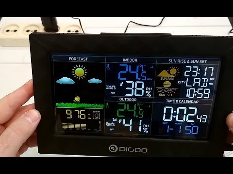 Видео: Метеостанция Digoo DG-TH8988 , обзор, рекомендации.