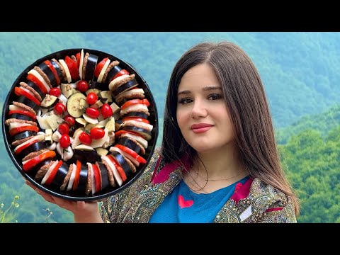 Видео: Баклажановый шашлык на печке! Деревенская жизнь и восхитительные вкусы