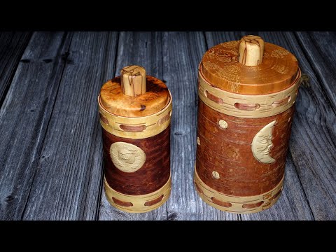 Видео: Простой способ фиксации пояска по краю туеса, и кое что ещё.