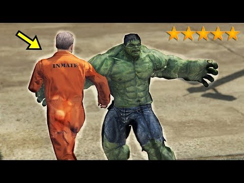 Видео: Халк түрмеге шабуыл жасады | GTA 5
