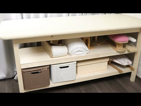 Видео: Утюжильно - раскроечный стол. Мy ironing and cutting table for home.