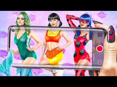 Видео: Русалка vs Леди Баг vs Вампир! Экстремальные прятки в игре в кальмара челлендж!