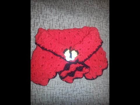 Видео: Вязанный крючком шарф снуд ( knitted LICs)