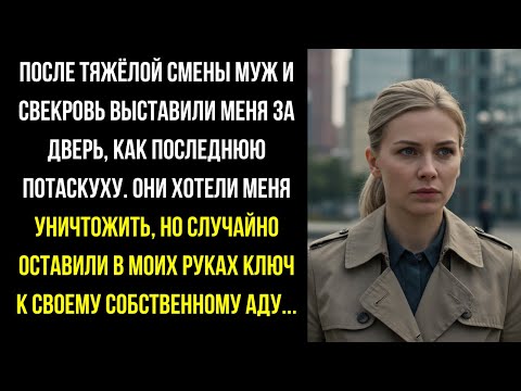 Видео: Я вернулась с ночной смены, а муж со свекровью закричали: «Где ты шлялась, потаскуха? Вали отсюда!».