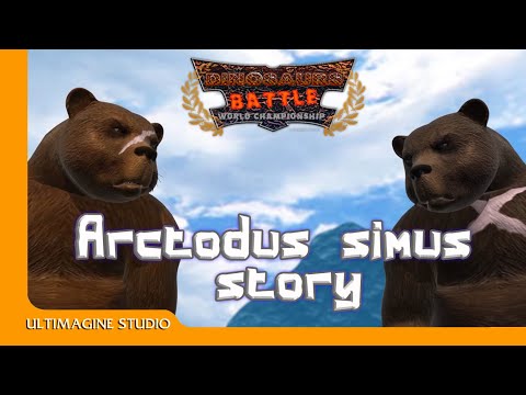 Видео: Битва динозавров: история Arctodus simus. #динозавр  #битва динозавров #динозавры