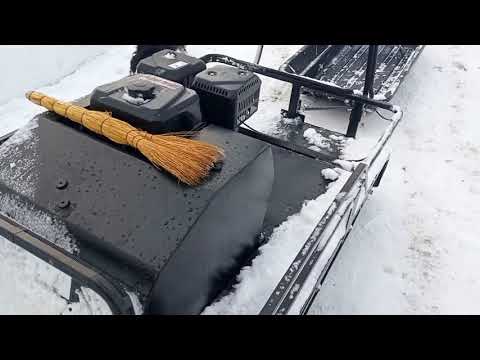 Видео: Испытанмя Мужик  М 760 двухгусеничный по дороге и по лесу