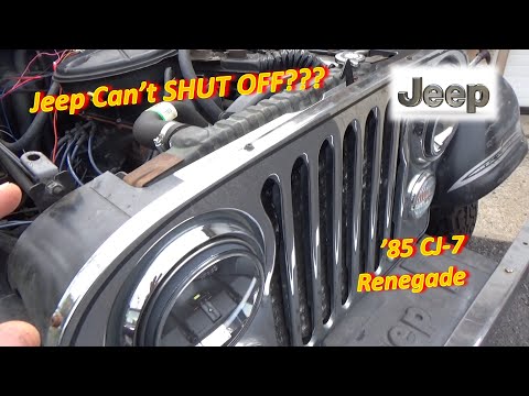 Видео: Клиент не может ВЫКЛЮЧИТЬ двигатель? (Jeep CJ-7 Renegade 1985 года)